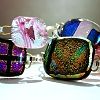 Multi-coloured dichroic bangles